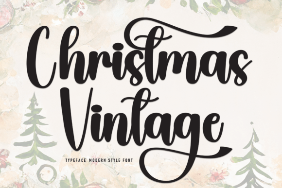 Christmas Vintage: A Handwritten Font with Timeless Elegance