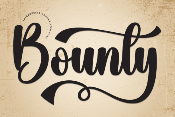 Discovering Bounty: A Sweet Handwritten Font for Creative Projects