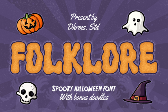 Folklore: A Spooky and Whimsical Typeface for Creative Projects